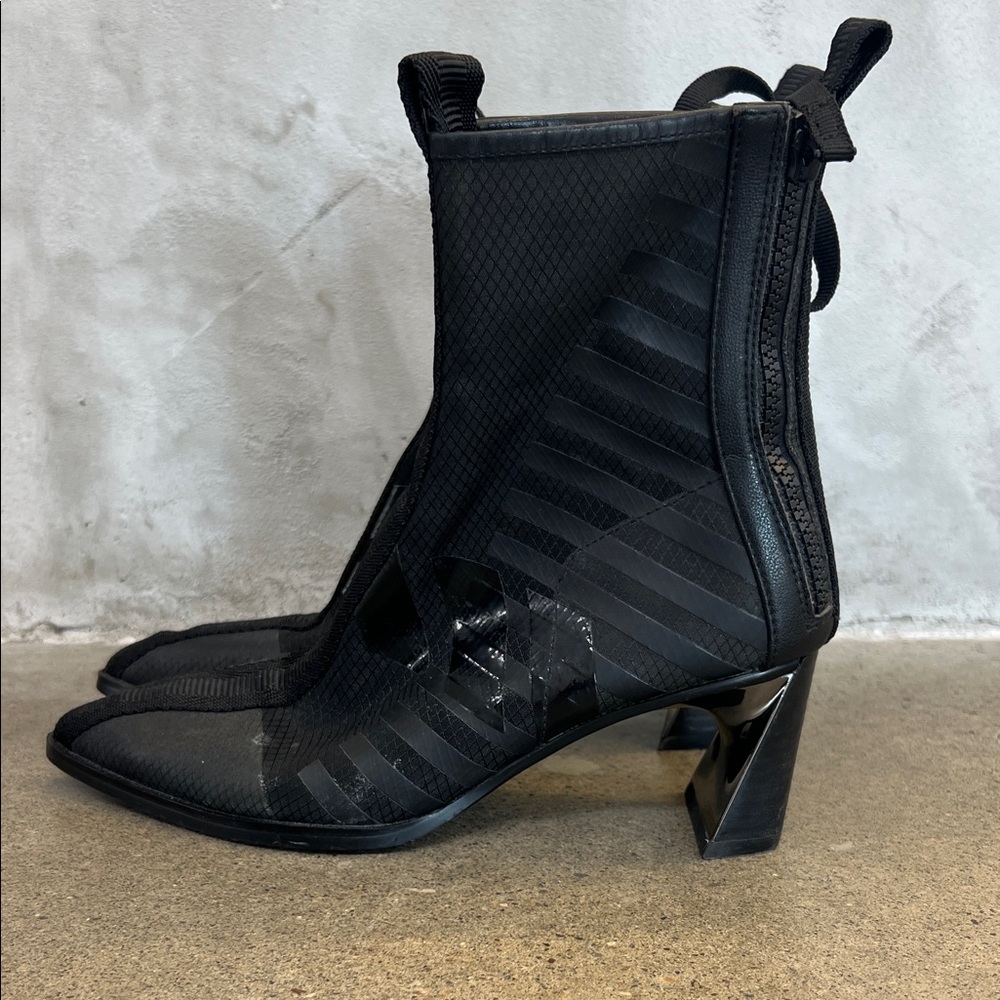 United Nude Black Mesh Ankle Boots